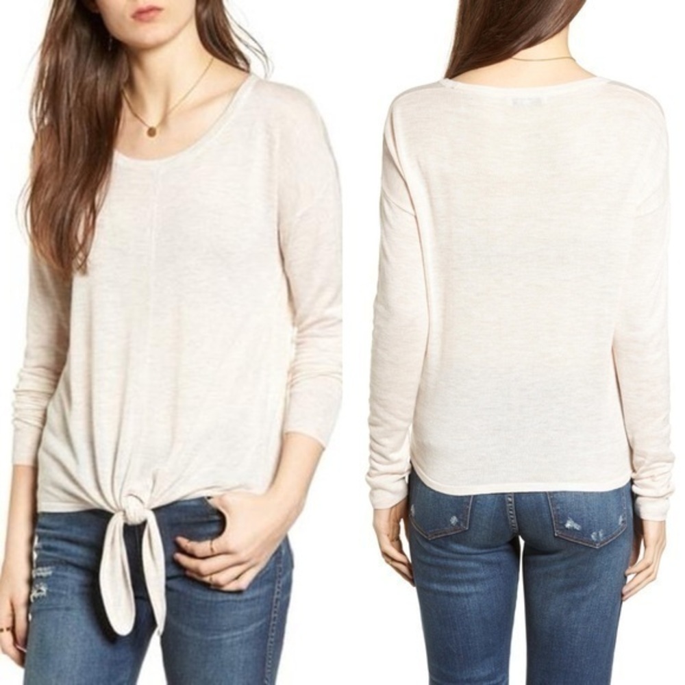 Madewell Tie Front thin sweater